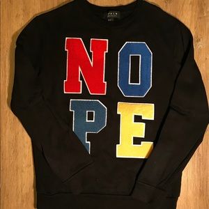 Forever 21 Men ‘NOPE’ Sweatshirt (Small/Black)